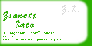 zsanett kato business card